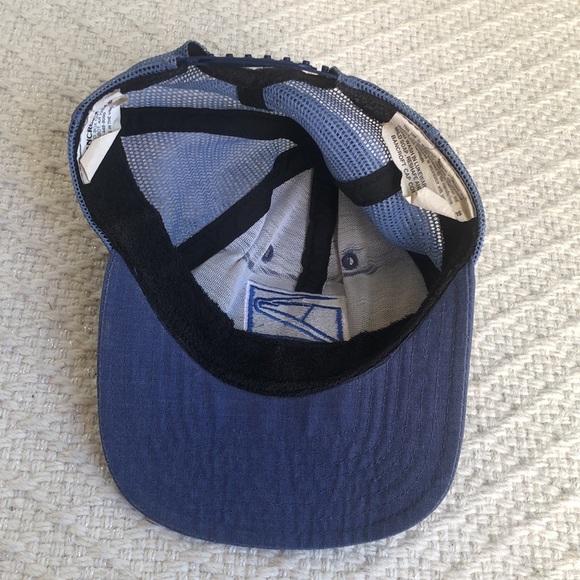 Vintage SnapBack United States Postal Service Hat USPS Mail Man Blue Made in USA - Picture 2 of 6